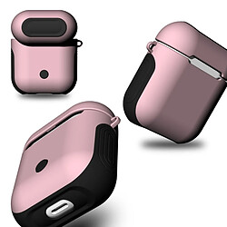 Acheter Wewoo Coque Protection Caoutchouc givré Paint + PC Bluetooth Ecouteurs Etui Sac de rangement anti-perte pour AirPods (Rose)