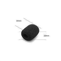 Avis OKULI 4 x Remplacement Noir Mousse Microphone Coussin pour Casque Écouteurs - 30mm