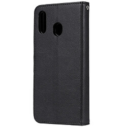 Avis Wewoo Housse Coque Pour Galaxy M20 Étui de protection à rabat horizontal de couleur unie avec support et fentes cartes et portefeuille et cadre photo et lanière noir