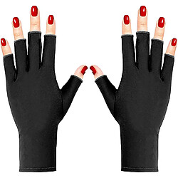 INF Gants de protection UV pour lumière UV/lampe UV 1 paire Noir