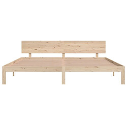 Avis vidaXL Cadre de lit sans matelas bois massif de pin 200x200 cm