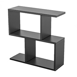 Toilinux Table d'appoint en Mélaminé H.60cm - Gris Anthracite