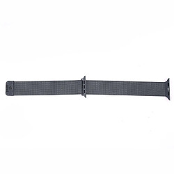 Wewoo Bracelet milanais en acier inoxydable avec boucle magnétique pour Apple Watch séries 5 et 4 40 mm / 3 et 2 et 1 38 mm gris foncé