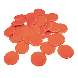 100pcs jetons de poker pièces de couleur solide Casino approvisionnement jeux de famille accs orange pas cher