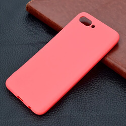 Wewoo Coque Souple Pour Huawei Honor 10 Etui TPU Candy Color Rouge