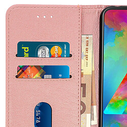 Avizar Housse Samsung Galaxy M20 Étui Portefeuille Support Stand - rose gold pas cher