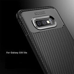 Avis Wewoo Coque en TPU antichoc fibre de carbone pour Galaxy S10 Lite (noir)