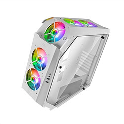 Boîtier ATX semi-tour Mars Gaming MC51W Blanc pas cher