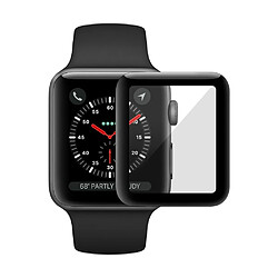 Protecteur écran en verre trempé 0,26 mm, courbé 9H 3D, pleine grandeur pour Apple Watch Series 3/2/1 38mm