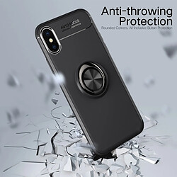 Wewoo Coque TPU antichoc pour iPhone XS / X, avec support (Noir) pas cher