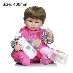 Universal 40 cm Reborn Baby Simulation Doll Toy Girl Lifekelike avec bouche magnétique pas cher