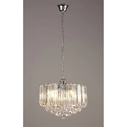 Luminaire Center Suspension Lana Chrome poli 3 ampoules 43cm