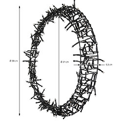 Avis Ecd Germany Couronne de lumière 300 LEDs couronne lumineuse porte/fenêtre décoration de Noël