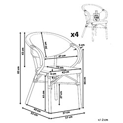 Avis Beliani Chaise de jardin CASPRI Métal Noir