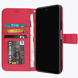 Acheter Avizar Étui Xiaomi Poco X4 GT Clapet Portefeuille Support Vidéo Dragonne fuschia