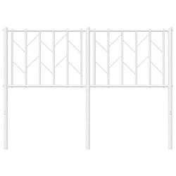 Acheter Maison Chic Tête de lit moderne pour chambre - Décoration de lit métal blanc 120 cm -MN57943