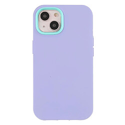 Coque en TPU antichoc, caoutchouté, anti-empreinte digitale violet pour votre iPhone 13 6.1 pouces