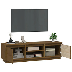 Acheter vidaXL Meuble TV Marron miel 140x35x40 cm Bois de pin massif