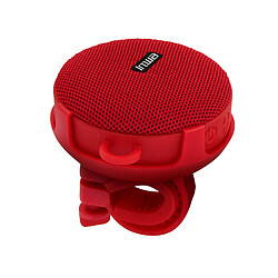 Avizar Enceinte Bluetooth Vélo Haut-parleur Sport 5W Sans-fil Étanche IPX7 Rouge