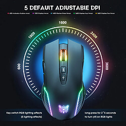 Avis Yonis Souris Sans Fil RGB Ergonomique 3600 DPI