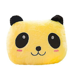 Universal Oreiller panda lumineux peluche panda géant Oreiller panda lumineux | Oreiller en peluche (jaune)