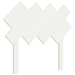 vidaXL Tête de lit Blanc 92x3x81 cm Bois massif de pin