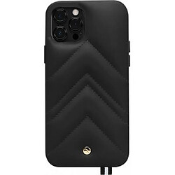 ARTEFAKT Coque pour iPhone 12 / 12 Pro en Cuir Louvre Noir