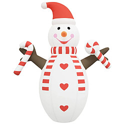 Avis vidaXL Bonhomme de neige gonflable de Noël avec LED 630 cm