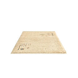 Vidal Tapis de laine 50x45 beige Gabbeh pas cher