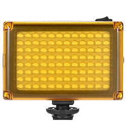 Justgreenbox Mini panneau de lumière de remplissage vidéo à LED portable avec filtres orange blanc pour appareil photo reflex numérique - T3654657595265