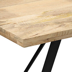 Avis vidaXL Table à manger 140x80x76 cm Bois de manguier massif