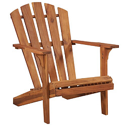 Avis vidaXL Chaise de jardin Adirondack et repose-pied Bois d'acacia massif