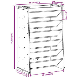 vidaXL Jardinière de plantes aromatiques 6 niveaux bois pin imprégné pas cher