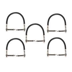 Wewoo 5 PCS TC095-15 6.35mm mâle à guitare Effector Connector Cable