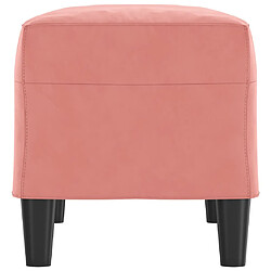 Avis vidaXL Banc Rose 70x35x41 cm Velours