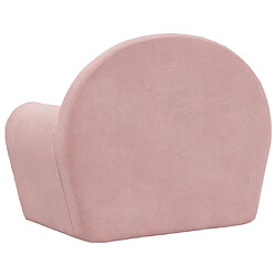 Acheter vidaXL Canapé pour enfants rose peluche douce