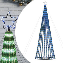 vidaXL Arbre de Noël lumineux conique 688 LED bleu 300 cm