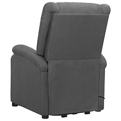 Avis vidaXL Fauteuil Gris foncé Tissu