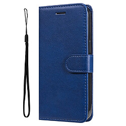 Etui en PU avec support bleu pour votre Xiaomi Poco M4 Pro 5G/Redmi Note 11