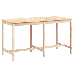 vidaXL Table de jardin 203,5x90x110 cm bois massif de pin