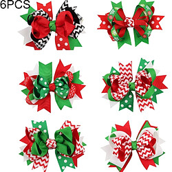 Wewoo Décoration de Noël à porter pour les enfants 6 PCS Swallowtail papillon noeud en épingle à cheveux de coiffe