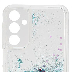 iLike Coque arrière en silicone à paillettes d'eau pour Samsung Galaxy A15 4G (A155F) / A15 5G (A156B) Bleu