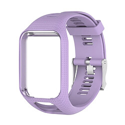 Wewoo Bracelet pour montre connectée Dragonne Sport en silicone Tomtom Runner 2/3 Series Violet