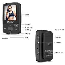 Avis Universal Sport Bluetooth MP3 Player 8 Go Clip Mini-Screen Support FM, Enregistrement, Ebook, Horloge, Podomètre | Lecteur HiFi (Bleu)