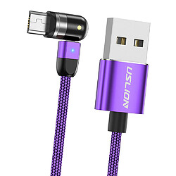 540 Câble USB De Chargement Magnétique 360180 Violet 0,5 M Micro USB