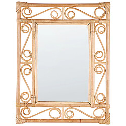 Beliani Miroir AMANU 52 cm Naturel