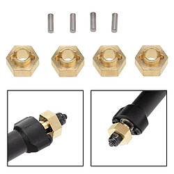 Adaptateur Hexagonal En Laiton 4 Pièces RC Métal 3 Mm pour Pièces de Mise à Niveau Axiales SCX24 AXI00001