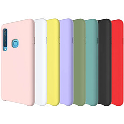 Wewoo Coque Étui de protection en silicone liquide couleur unie anti-gouttes pour Samsung Galaxy A9 (2018) / A9s (jaune) pas cher