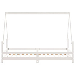 Maison Chic Lit simple Cadre de lit pour enfants,Lit d'Enfant Moderne blanc 90x190 cm bois de pin massif -MN36488 pas cher