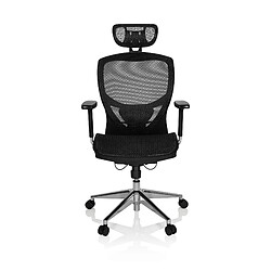 Siège de bureau / Fauteuil de direction VENUS ONE, Tissu maille noir hjh OFFICE